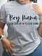 Short-sleeved Plus Size Letter-printed Women Shirt RS-Z320