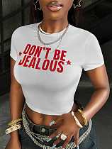 Cool Spicy Letter Spice Girl Print Slimming Crop Top WD-ZW116089B