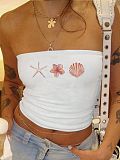 Sleeveless Amazon Strapless Wrap Chest Top WD-W112099