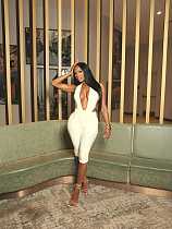 Super Sexy Backless Halter Sleeveless Top Pants Sets 2 Pieces XS-K25L1008