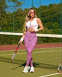Women Backless Sporty Vest High-waist Leopard Print Slim Jumpsuit XS-K25L941