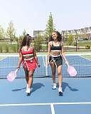 Women's Sleeveless Sports Bra Vest With Slit Shorts Two Pieces Set XS-K25L638