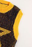 New Knitted Fashion Slim Vest Sexy Hip Skirt Two-Piece Set XS-K25L637