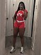 New Fashion Digital Printing Slim Fit Short-Sleeved T-Shirt Shorts Two-Piece Set XS-K25L636
