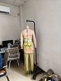 Halter-neck Printed Backless Sleeveless Tassel Dress NY-7581