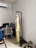 Halter-neck Printed Backless Sleeveless Tassel Dress NY-7581