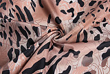 Women Leopard Print Sleeveless Round Neck Slim Tight Mini Dress WSD-1994410