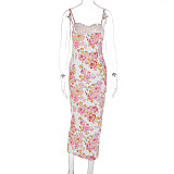 Fashion Print Women Straps Sleeveless Slim Long Dresses WSD-1992152