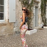 Fashion Print Women Straps Sleeveless Slim Long Dresses WSD-1992152