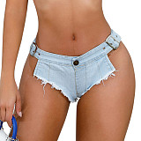 Sexy Low-waist Women Plus Size Denim Hotpants GZHY-9033