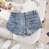 Super Sexy Broken Holes Girls High-waist Denim Hotpants GZHY-672