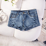 Girl High Waist Casual Short Jeans GZHY-6218