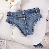 High Waist Broken Hole Nightclub Women Sexy Denim Shorts GZHY-679