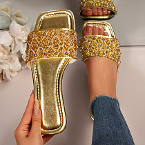 Flat Flip-flops Women Wear Outside French Beach Sandals Going Out RS-2025082