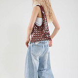 Spring Rivet Large Capacity Bucket Bag Single Shoulder Armpit Bag RS-3675CC