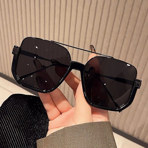 Double Beam Large Frame Retro Sun Glasses UV-blocking RS-2089