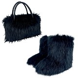 Winter Lady Fashion Fur Handbag + Fur Snow Boots RS-050802