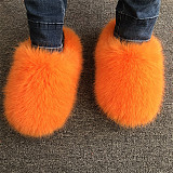 Woolen Women Autumn Winter Fleece Warm Home Faux Fur Plush Slippers RS-080808