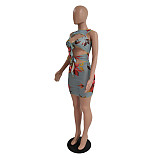 Sexy Cut-out Sleeveless Strappy Round Neck Dress For Women CN-0121