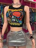 2025 Street Sleeveless T-shirt Vest For Women XS-K25L966