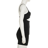 Sexy Cut Out Waist Shaping Adjustable Corset Jumpsuit LR-28008