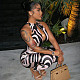 Hollowed Out Slim Wrap Hip Sleeveless Zebra-patterned Jumpsuit JY-006230