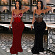 Sequins Party Rhinestone Halter Dress Long For Women CY-901592