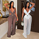 V-neck Tie Backless See-through Sexy Jumpsuit For Women's Trousers CYA-901980