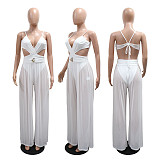 V-neck Tie Backless See-through Sexy Jumpsuit For Women's Trousers CYA-901980