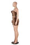 Summer New Strapless Printed Spice Girl Set Skirt Two-piece Set HZXY-0469