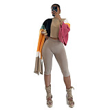 Casual Knitted Irregular Coat Women 2025 Fall Winter TR-1342