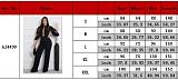 Loose Sleeve Mesh Fabric Patchwork Lace-up Wide-leg Women Jumpsuits OSM-AJ4490