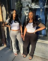 Summer Short-sleeved T-shirt and Long Pants Casual Two-piece Set RS-91600 Summer Short-sleeved T-shirt and Long Pants Casual Two-piece Set RS-91600