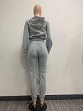 Pure Plush Sweatshirt Hood Sporty Casual Set TK-6306