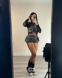 Casual Women Multi-pockets Vest Stretch Denim Shorts Suit YUN-51065
