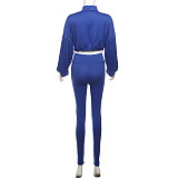 Sexy Drawstring Waist-cinching Crop Top High-waisted Tight Trousers Set SXE-K24S51552