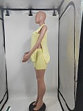 Knit Sleeveless Split Top Two-piece Sweater Set For Spring Summer MJL-MS003