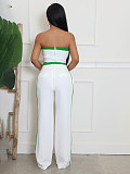 Sexy Strapless Top Wide-leg Loose Trousers Set Amazon RS-662