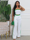 Sexy Strapless Top Wide-leg Loose Trousers Set Amazon RS-662