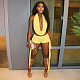 Loose Neck Sleeveless Backless Top Tight Ribbon Mini Set DZHT-J25ST082