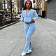 2025 Zipper Short Jacket Slim Trousers Set For Women ZJQD-K25S78877