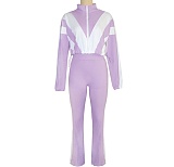 Fashionable Casual High-waisted Trousers + Cardigan Jacket Two-piece Set SH-391403
