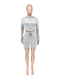 Casual Tight-fitting Pocket Workwear Shorts Set WSM-5393