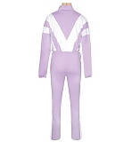 Fashionable Casual High-waisted Trousers + Cardigan Jacket Two-piece Set SH-391403