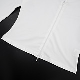 Sports Style Slim Fit Stand Collar Zipper Casual Shorts and Socks Three-piece Set  DZHT-292