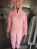 Autumn Winter Long-sleeved Hooded Casual Jumpsuits Plush Homewear Pajamas Cute XINH-88021