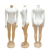 Sexy Autumn and Winter Bodysuit Plush Miniskirt Set PMR-779