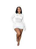 Sexy Autumn and Winter Bodysuit Plush Miniskirt Set PMR-779