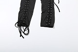 Fashionable and Sexy Long-sleeved Hollow Strap Tight Long Jumpsuit DLS-80633