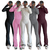 Tight-fit Guick-drying Fitness Pocket Zipper Yoga Suit Outdoor Running Sports Suit ASL-6806